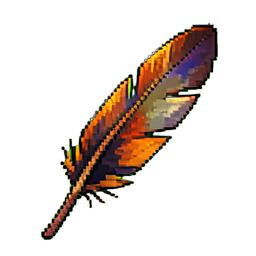 Plume de Griffon — sprite pixel art 256×256