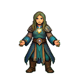Guardião da Floresta — sprite pixel art 256×256