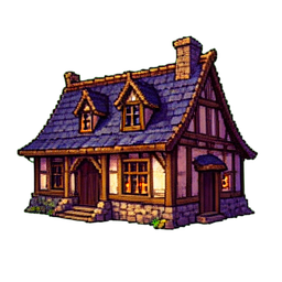Casernement de la garde — sprite pixel art 256×256