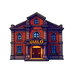 Guild Hall - 256x256 pixel art sprite