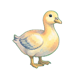 Guinea Hen — 256×256 Pixel-Art-Sprite