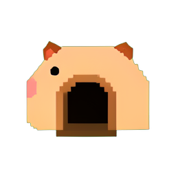 Abrigo de coelho — sprite pixel art 256×256