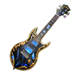 Guitar Axe (HD-2D) - 256x256 pixel art sprite