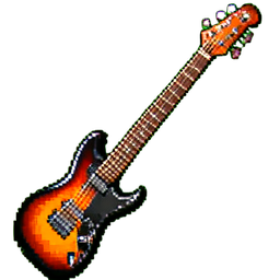 Guitar Axe - 256x256 pixel art sprite