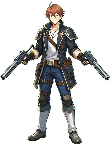 Pistols du Tireur — sprite pixel art 384×512