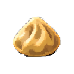 Gyoza-Teigtasche — 256×256 Pixel-Art-Sprite