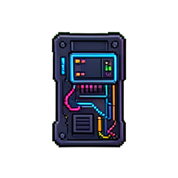Mochila de hack portátil — sprite pixel art 256×256