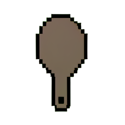Hair Brush Round — 256×256 pixel art sprite