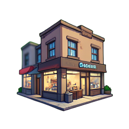 Hair Salon — 256×256 pixel art sprite