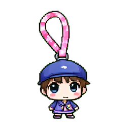 Lanière de passe — sprite pixel art 256×256