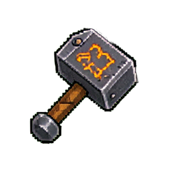 Hammer Dwarf (16-Bit) - 256x256 pixel art sprite
