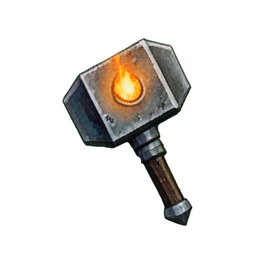 Dwarf du Marteau (Atmosphérique) — sprite pixel art 256×256