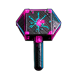 Hammer Dwarf (Cyberpunk) - 256x256 pixel art sprite