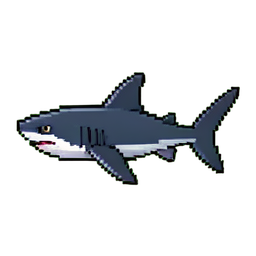 Hammerhead Shark Juvenile — 256×256 pixel art sprite
