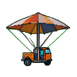 Hängegleiter — 256×256 Pixel-Art-Sprite