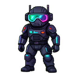 Hangar Mechanic Goggles Greasy — 256×256 pixel art sprite