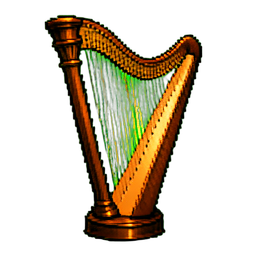 Harp - 256x256 pixel art sprite
