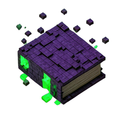 Libro embrujado (Voxel) — sprite pixel art 256×256
