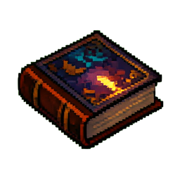 Geisterbuch — 256×256 Pixel-Art-Sprite