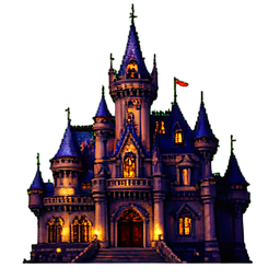 Haunted Mansion - 256x256 pixel art sprite