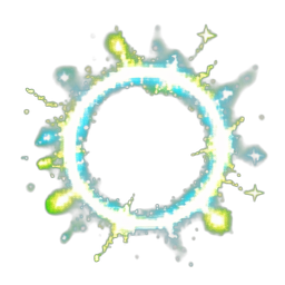 Effet d'aura de guérison — sprite pixel art 256×256