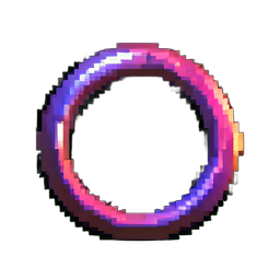 Cercle de soin — sprite pixel art 256×256