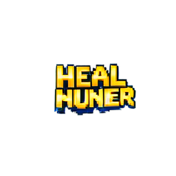 Heal Number Pop — 256×256 pixel art sprite