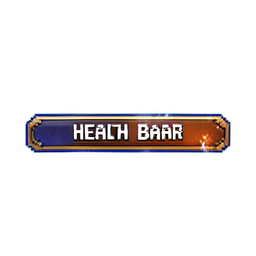 Health Bar Damage Flash — 256×256 pixel art sprite
