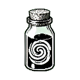 Health Potion Medium (1-Bit) - 256x256 pixel art sprite