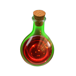 Poción de Salud Mediana (HD-2D) — sprite pixel art 256×256