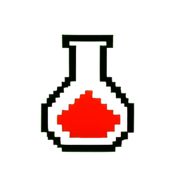 Health Potion Medium (Low-Res) - 256x256 pixel art sprite