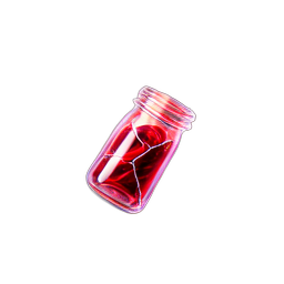 Health Potion Medium (VFX) — 256×256 pixel art sprite