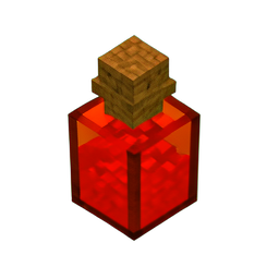 生命药水 中等 (Voxel) — 256×256 像素游戏素材