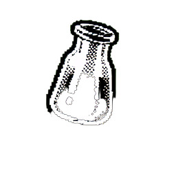 Health Potion Small (1-Bit) - 256x256 pixel art sprite