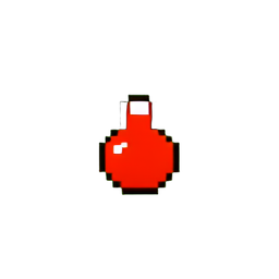 Health Potion Small (Low-Res) - 256x256 pixel art sprite