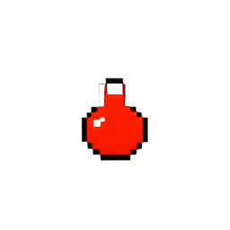 Potion de Santé Petite (Low-Res) — sprite pixel art 256×256