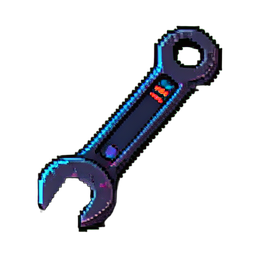 Schwerer Bolzen Schraubenschlüssel pneumatisch — 256×256 Pixel-Art-Sprite