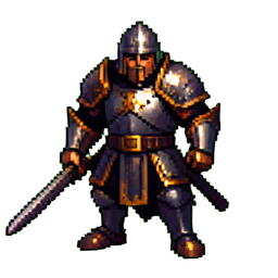 Infantería Pesada — sprite pixel art 256×256