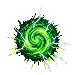 Hedge Round (VFX) - 256x256 pixel art sprite