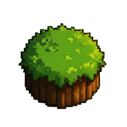 Hedge Round - 256x256 pixel art sprite