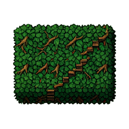Hedge Tall (16-Bit) - 256x256 pixel art sprite