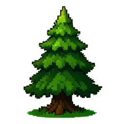 Hedge Tall - 256x256 pixel art sprite