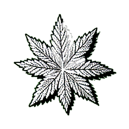 Hierba Verde (1-Bit) — sprite pixel art 256×256