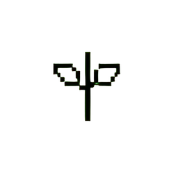 Hierba Verde (Baja Res) — sprite pixel art 256×256