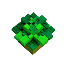 Erva Verde (Voxel) — sprite pixel art 256×256
