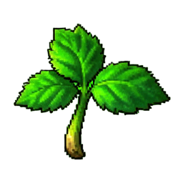 Kraut Grün — 256×256 Pixel-Art-Sprite