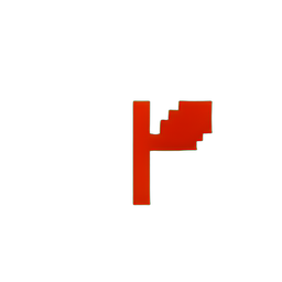 Hierba Roja (Baja Res) — sprite pixel art 256×256