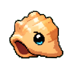 Krabbenpanzer — 256×256 Pixel-Art-Sprite