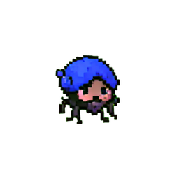 Azul de garza (Cinemático) — sprite pixel art 256×256