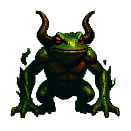 Demon Sapo Hezrou — sprite pixel art 256×256